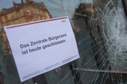 Blockupy Proteste anlässlich der EZB Eröffnung in Frankfurt