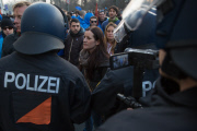 Blockupy Proteste anlässlich der EZB Eröffnung in Frankfurt