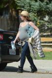 *EXCLUSIVE* Pregnant Jennifer Love Hewitt has a fun day Friday with the family