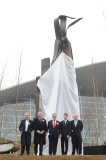 9/11 Steel Sculpture Unveiled, Queen Elizabeth Olympic Park, London, England, 17.03.14