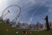 Guinness World Record for the World's Largest Bubble, London, Britain - 18 Mar 2015