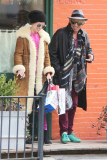 Keith Richards, Patti Hansen, Theodora Richards and Alexandra Richards Leaving  Sant Ambroeus Restaurant