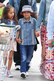 *EXCLUSIVE* Jennifer Lopez takes Max and Emme to see "Cinderella"