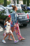 *EXCLUSIVE* Jennifer Lopez takes Max and Emme to see "Cinderella"