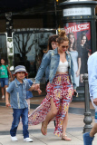 *EXCLUSIVE* Jennifer Lopez takes Max and Emme to see "Cinderella"