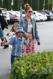 *EXCLUSIVE* Jennifer Lopez takes Max and Emme to see "Cinderella"