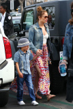 *EXCLUSIVE* Jennifer Lopez takes Max and Emme to see "Cinderella"