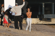 Topless Alessandra Ambrosio Sizzles for Beach Photo Shoot
