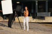 Topless Alessandra Ambrosio Sizzles for Beach Photo Shoot