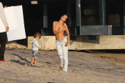 Topless Alessandra Ambrosio Sizzles for Beach Photo Shoot