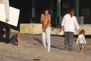 Topless Alessandra Ambrosio Sizzles for Beach Photo Shoot