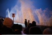 high tide off Saint-Malo