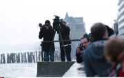 high tide off Saint-Malo