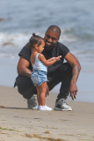 *PREMIUM EXCLUSIVE* Kanye West, Kim Kardashian and baby North have a family day in Malibu**WEB EMBARGO UNTIL 10AM PST ON 03/24/15**