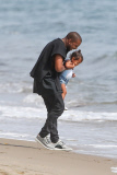 *PREMIUM EXCLUSIVE* Kanye West, Kim Kardashian and baby North have a family day in Malibu**WEB EMBARGO UNTIL 10AM PST ON 03/24/15**