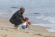 *PREMIUM EXCLUSIVE* Kanye West, Kim Kardashian and baby North have a family day in Malibu**WEB EMBARGO UNTIL 10AM PST ON 03/24/15**