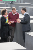 Alexis Tsipras besucht das Holocaust-Mahnmal in Berlin