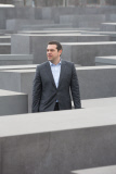 Alexis Tsipras besucht das Holocaust-Mahnmal in Berlin
