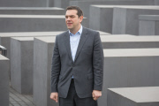 Alexis Tsipras besucht das Holocaust-Mahnmal in Berlin