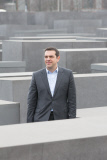Alexis Tsipras besucht das Holocaust-Mahnmal in Berlin