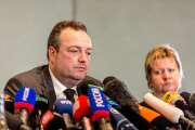 Flugzeugabsturz 4U9525:  Pressekonferenz im Rathaus in Haltern einen Tag nach dem Absturz der Germanwings MaschineFlugzeugabsturz 4U9525:  Pressekonferenz im Rathaus in Haltern einen Tag nach dem Absturz der Germanwings Maschine