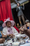 'Posh Club' Ritz-inspired tea party for pensioners, London, Britain - 25 Mar 2015
