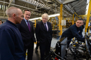 PM and Boris London Taxis Company Visit