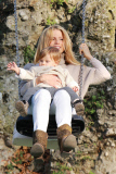 EXC: MICHELLE HUNZIKER TAKES DAUGHTER SOLE TO THE PARK