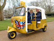 The Prince of Wales launches a Rickshaw Race