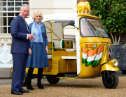 The Prince of Wales launches a Rickshaw Race