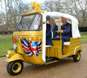 The Prince of Wales launches a Rickshaw Race