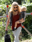 Birthday Girl Fergie Spends The Morning With Her Son 