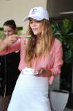 Nina Agdal Celebrates Her Birthday at Lacoste Suite Miami Open