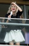 Ashley Roberts Raises Temperatures At Ascot Racecourse