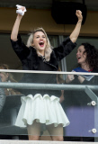 Ashley Roberts Raises Temperatures At Ascot Racecourse