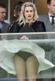 Ashley Roberts Raises Temperatures At Ascot Racecourse