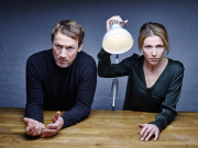 Franziska Weisz und Wotan Wilke Möhring bei einem Fotoshooting in Berlin