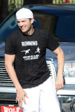 *EXCLUSIVE* Slender Mila Kunis and Ashton Kutcher take Wyatt out for a Fun Sunday