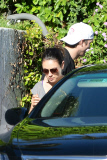 *EXCLUSIVE* Slender Mila Kunis and Ashton Kutcher take Wyatt out for a Fun Sunday
