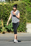 *EXCLUSIVE* Slender Mila Kunis and Ashton Kutcher take Wyatt out for a Fun Sunday
