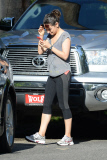 *EXCLUSIVE* Slender Mila Kunis and Ashton Kutcher take Wyatt out for a Fun Sunday