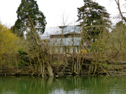 Builders ordered to remove new fencing at home of George Clooney and Amal Alamuddin in Sonning-on-Thames, Berkshire, Britain - 30 Mar 2015