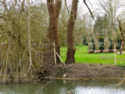 Builders ordered to remove new fencing at home of George Clooney and Amal Alamuddin in Sonning-on-Thames, Berkshire, Britain - 30 Mar 2015