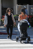 Sara Gilbert and wife Linda Perry taking a stroll in WeHo
