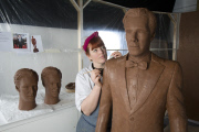 Life-size chocolate Benedict Cumberbatch to promote launch of TV channel 'Drama' on uktvplay.co.uk, Britain - 01 Apr 2015