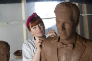Life-size chocolate Benedict Cumberbatch to promote launch of TV channel 'Drama' on uktvplay.co.uk, Britain - 01 Apr 2015