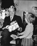 Sir Paul Getty At His Childrens Christmas Party At Sutton Place Sir John Paul Getty Kbe (september 7 1932 ? April 17 2003) Was A Wealthy American-born British Philanthropist And Book Collector.
