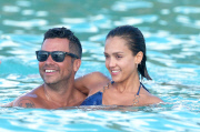 Jessica Alba enjoys snorkeling session in St Barts