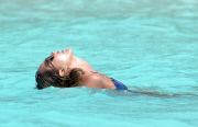 Jessica Alba enjoys snorkeling session in St Barts