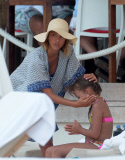Jessica Alba enjoys snorkeling session in St Barts